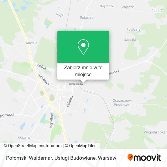 Mapa Połomski Waldemar. Usługi Budowlane