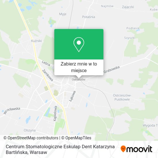 Mapa Centrum Stomatologiczne Eskulap Dent Katarzyna Bartlińska