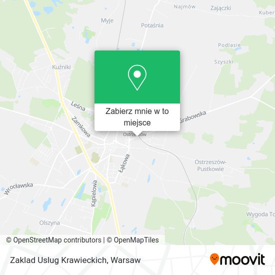 Mapa Zaklad Uslug Krawieckich