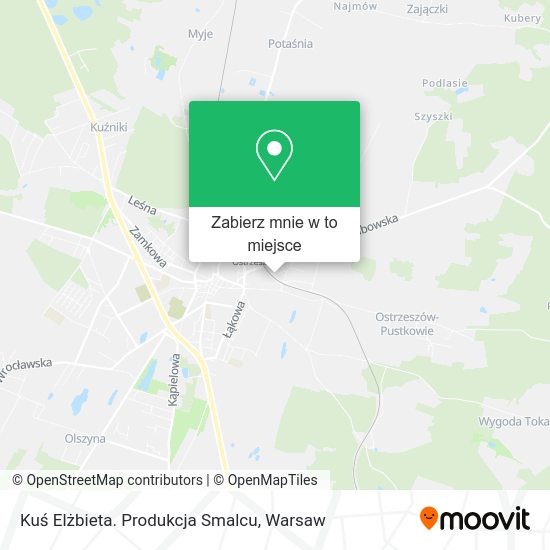 Mapa Kuś Elżbieta. Produkcja Smalcu