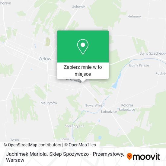 Mapa Jachimek Mariola. Sklep Spożywczo - Przemysłowy