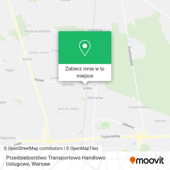 Mapa Przedsiebiorstwo Transportowo Handlowo Uslugowe