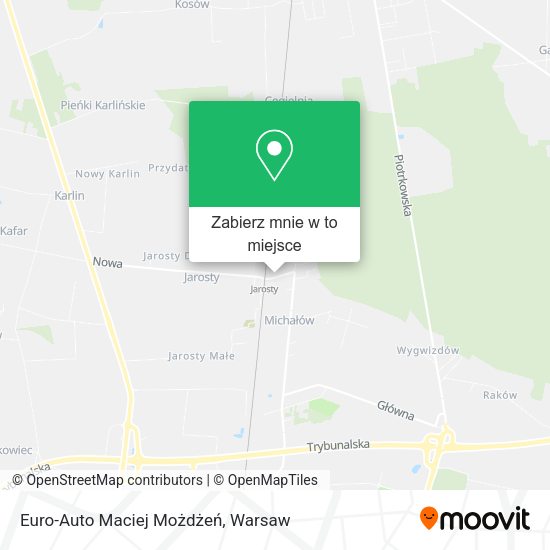 Mapa Euro-Auto Maciej Możdżeń