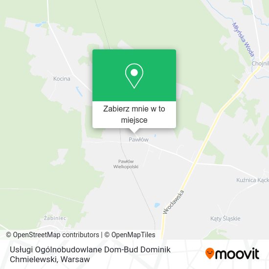 Mapa Usługi Ogólnobudowlane Dom-Bud Dominik Chmielewski