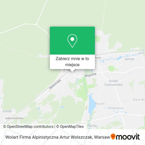 Mapa Wolart Firma Alpinistyczna Artur Wolszczak