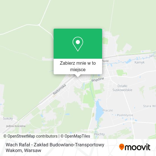 Mapa Wach Rafał - Zakład Budowlano-Transportowy Wakom