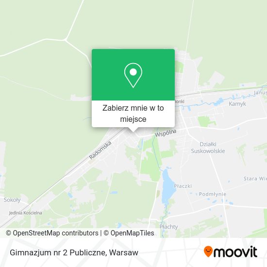 Mapa Gimnazjum nr 2 Publiczne