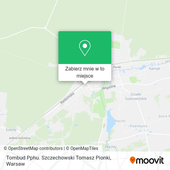 Mapa Tombud Pphu. Szczechowski Tomasz Pionki