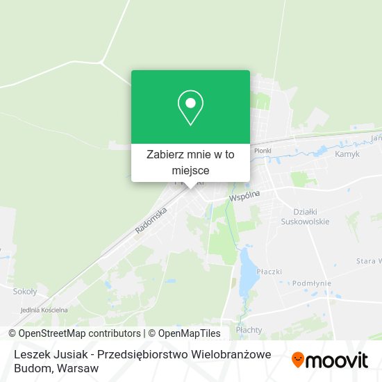 Mapa Leszek Jusiak - Przedsiębiorstwo Wielobranżowe Budom