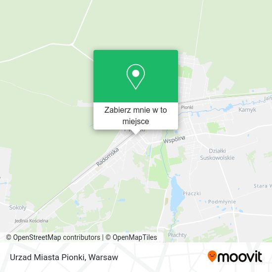 Mapa Urzad Miasta Pionki