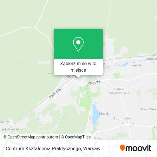 Mapa Centrum Kształcenia Praktycznego