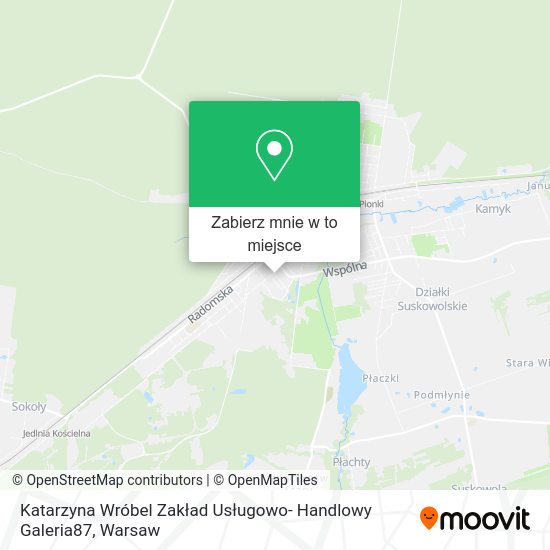 Mapa Katarzyna Wróbel Zakład Usługowo- Handlowy Galeria87