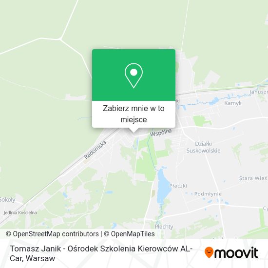 Mapa Tomasz Janik - Ośrodek Szkolenia Kierowców AL-Car