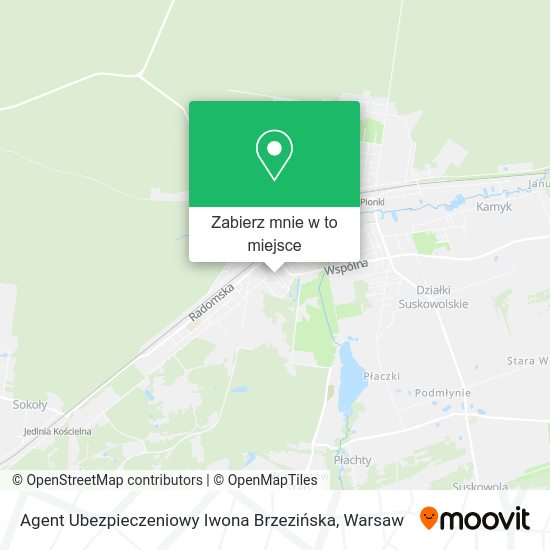 Mapa Agent Ubezpieczeniowy Iwona Brzezińska