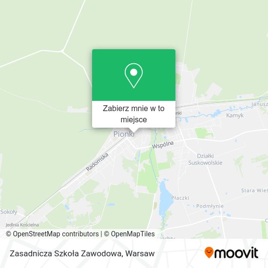 Mapa Zasadnicza Szkoła Zawodowa