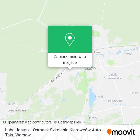 Mapa Łuba Janusz - Ośrodek Szkolenia Kierowców Auto-Takt