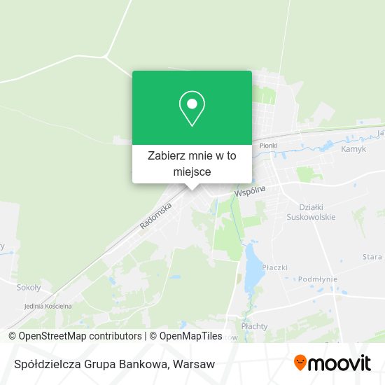 Mapa Spółdzielcza Grupa Bankowa