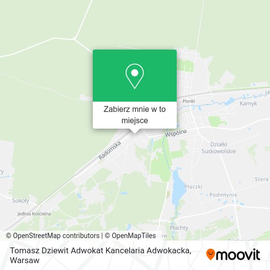 Mapa Tomasz Dziewit Adwokat Kancelaria Adwokacka