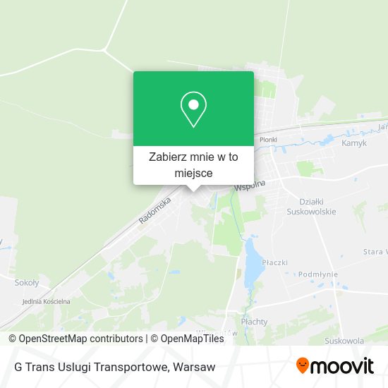 Mapa G Trans Uslugi Transportowe