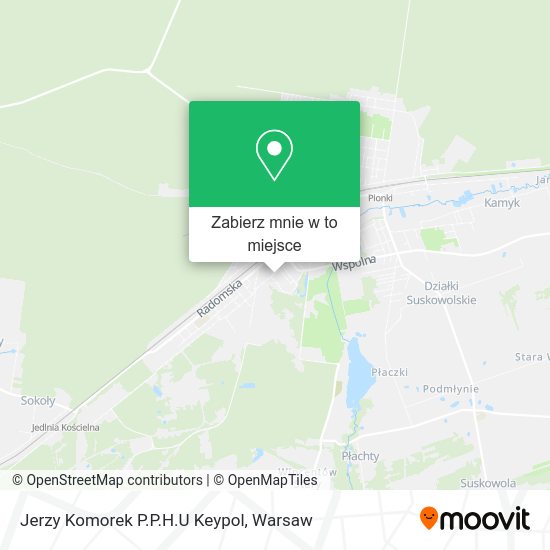 Mapa Jerzy Komorek P.P.H.U Keypol