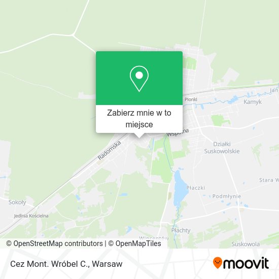 Mapa Cez Mont. Wróbel C.