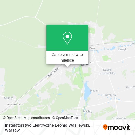 Mapa Instalatorstwo Elektryczne Leonid Wasilewski