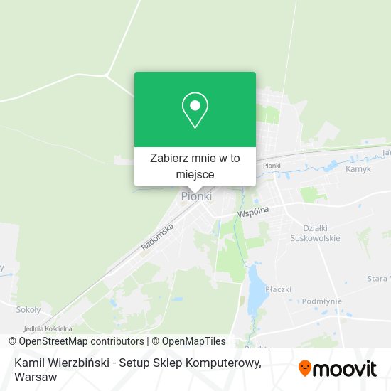 Mapa Kamil Wierzbiński - Setup Sklep Komputerowy