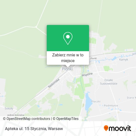 Mapa Apteka ul. 15 Stycznia