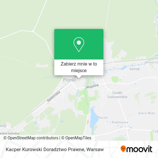 Mapa Kacper Kurowski Doradztwo Prawne