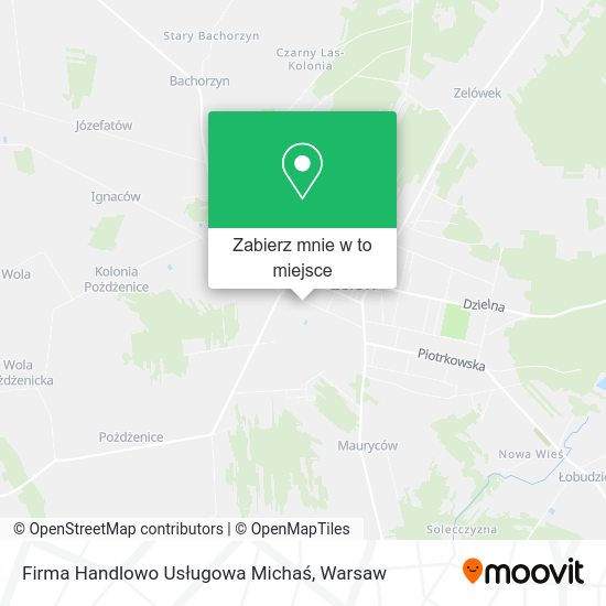 Mapa Firma Handlowo Usługowa Michaś