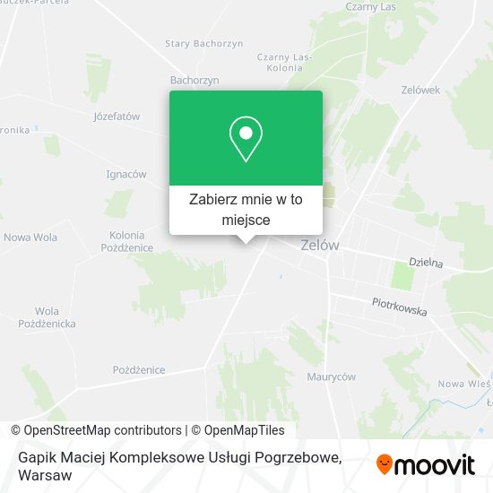 Mapa Gapik Maciej Kompleksowe Usługi Pogrzebowe