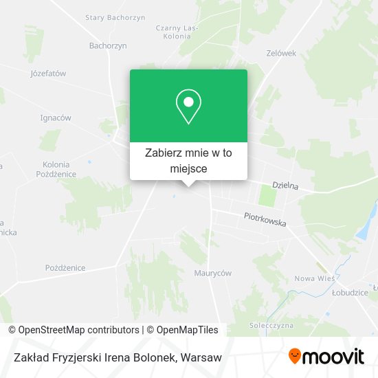 Mapa Zakład Fryzjerski Irena Bolonek