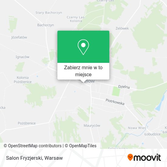 Mapa Salon Fryzjerski