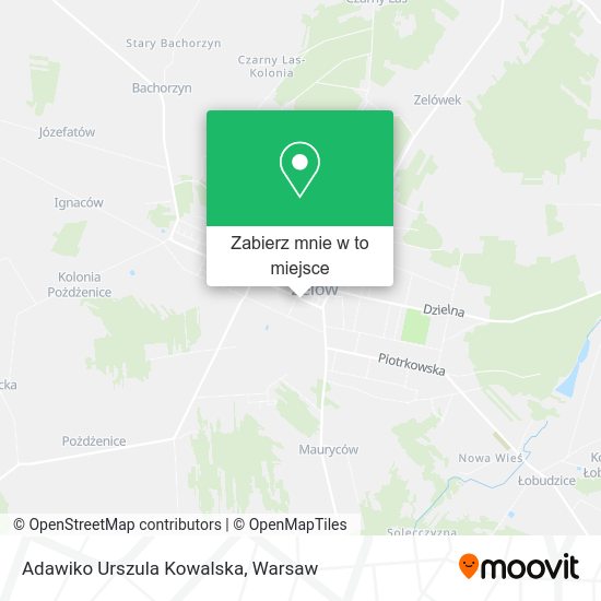 Mapa Adawiko Urszula Kowalska