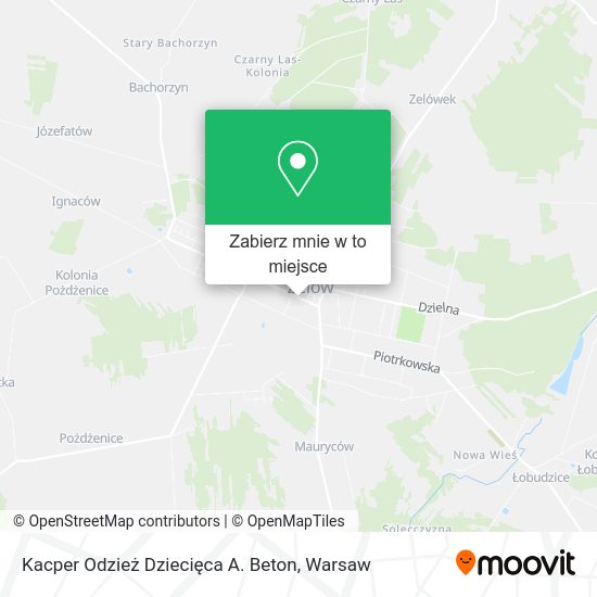 Mapa Kacper Odzież Dziecięca A. Beton