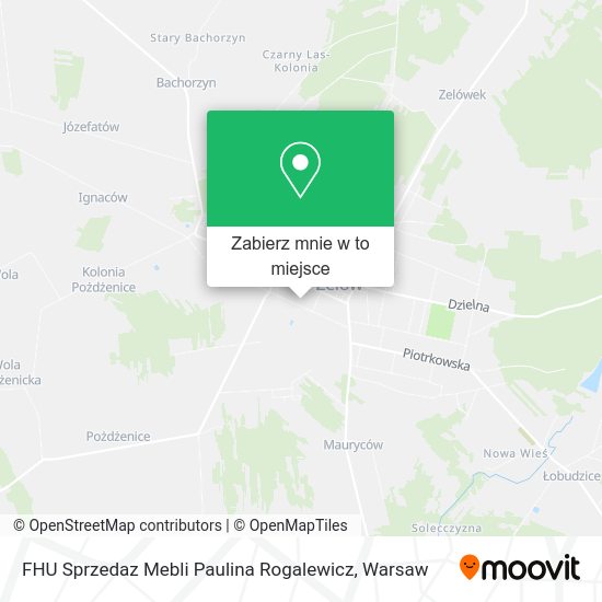 Mapa FHU Sprzedaz Mebli Paulina Rogalewicz