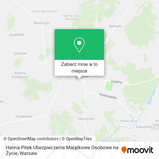 Mapa Halina Pitek Ubezpieczenia Majątkowe Osobowe na Życie