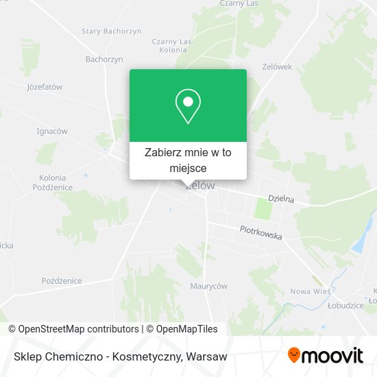 Mapa Sklep Chemiczno - Kosmetyczny