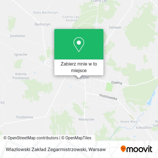 Mapa Wlazłowski Zakład Zegarmistrzowski