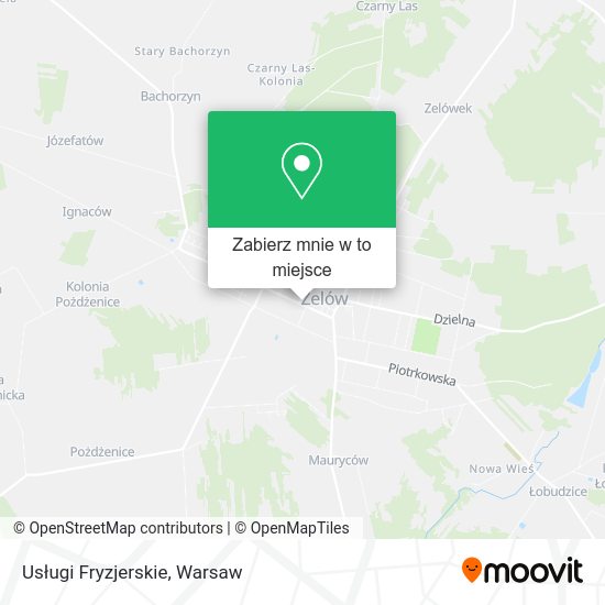 Mapa Usługi Fryzjerskie