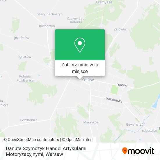 Mapa Danuta Szymczyk Handel Artykułami Motoryzacyjnymi