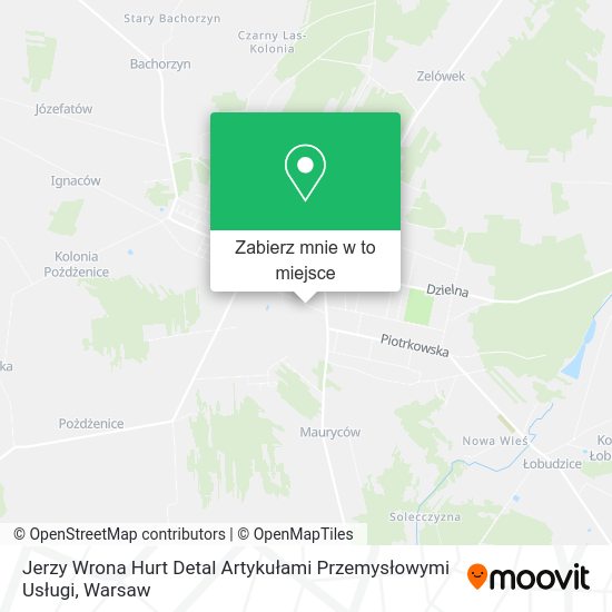 Mapa Jerzy Wrona Hurt Detal Artykułami Przemysłowymi Usługi