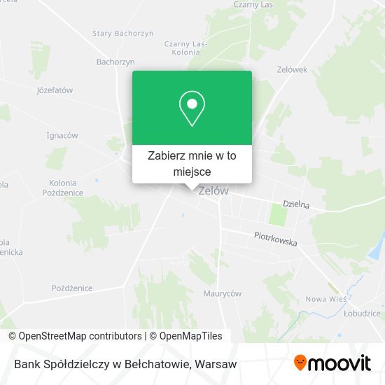 Mapa Bank Spółdzielczy w Bełchatowie