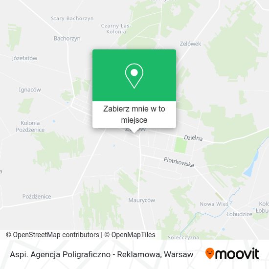 Mapa Aspi. Agencja Poligraficzno - Reklamowa