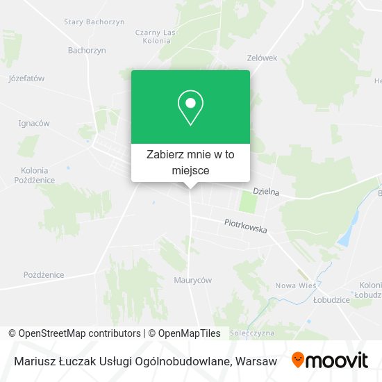 Mapa Mariusz Łuczak Usługi Ogólnobudowlane