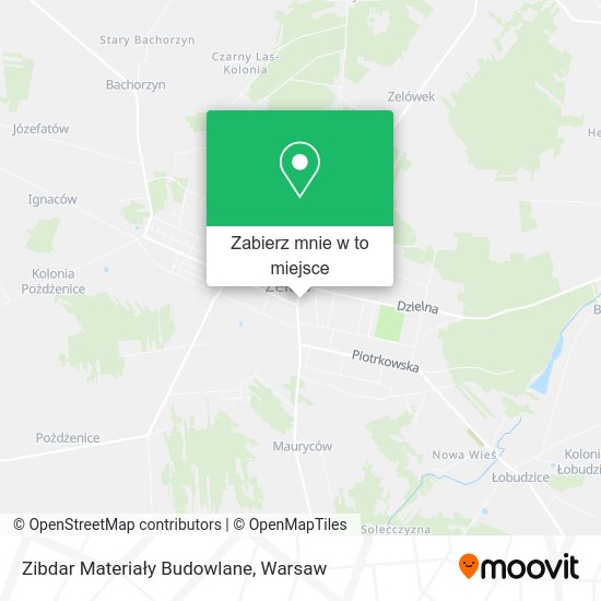 Mapa Zibdar Materiały Budowlane