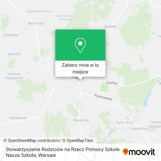 Mapa Stowarzyszenie Rodziców na Rzecz Pomocy Szkole Nasza Szkoła