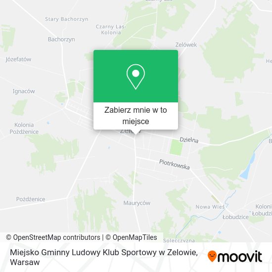 Mapa Miejsko Gminny Ludowy Klub Sportowy w Zelowie