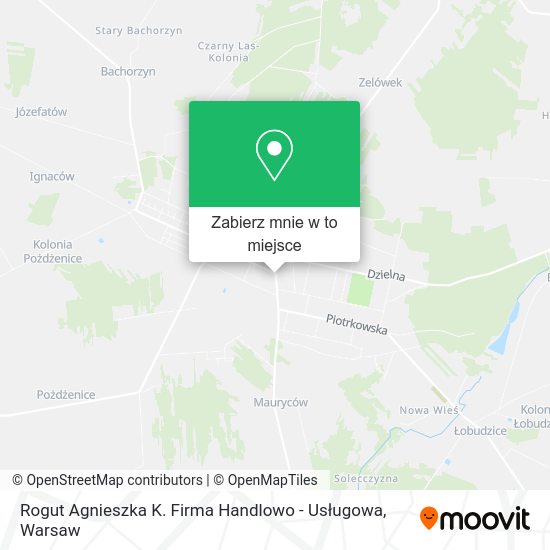 Mapa Rogut Agnieszka K. Firma Handlowo - Usługowa