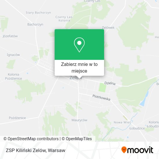 Mapa ZSP Kiliński Zelów